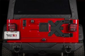 Jeep Wrangler Spare Tire Carrier Hinge - Rugged Ridge - Spartacus HD - Black Textured Powder Coat - `97-`06